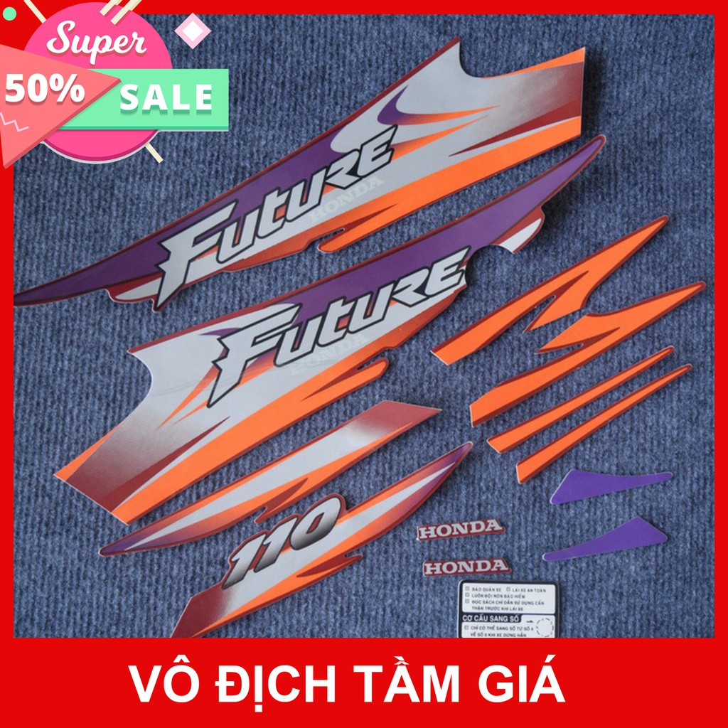 [GIÁ GỐC] TEM DÁN XE FUTURE 1 ĐỎ ĐÔ