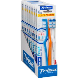 [Mã BMBAU50 giảm 7% đơn 99K] Vỉ 3 Bàn Chải Đánh Răng Trisa Super Fresh Clean