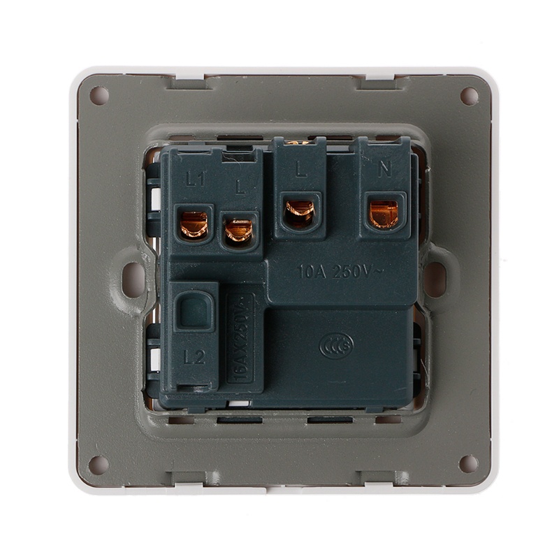 Công Tắc Đèn 2 Chiều 1 Gang Bằng Sứ Màu Trắng