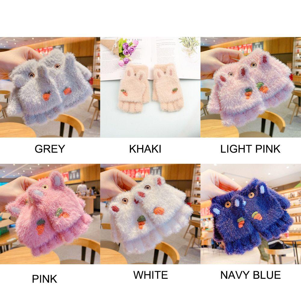 Găng Tay Lông Nhung Mềm Mại Dày Dặn Ấm Áp Dành Cho Bé