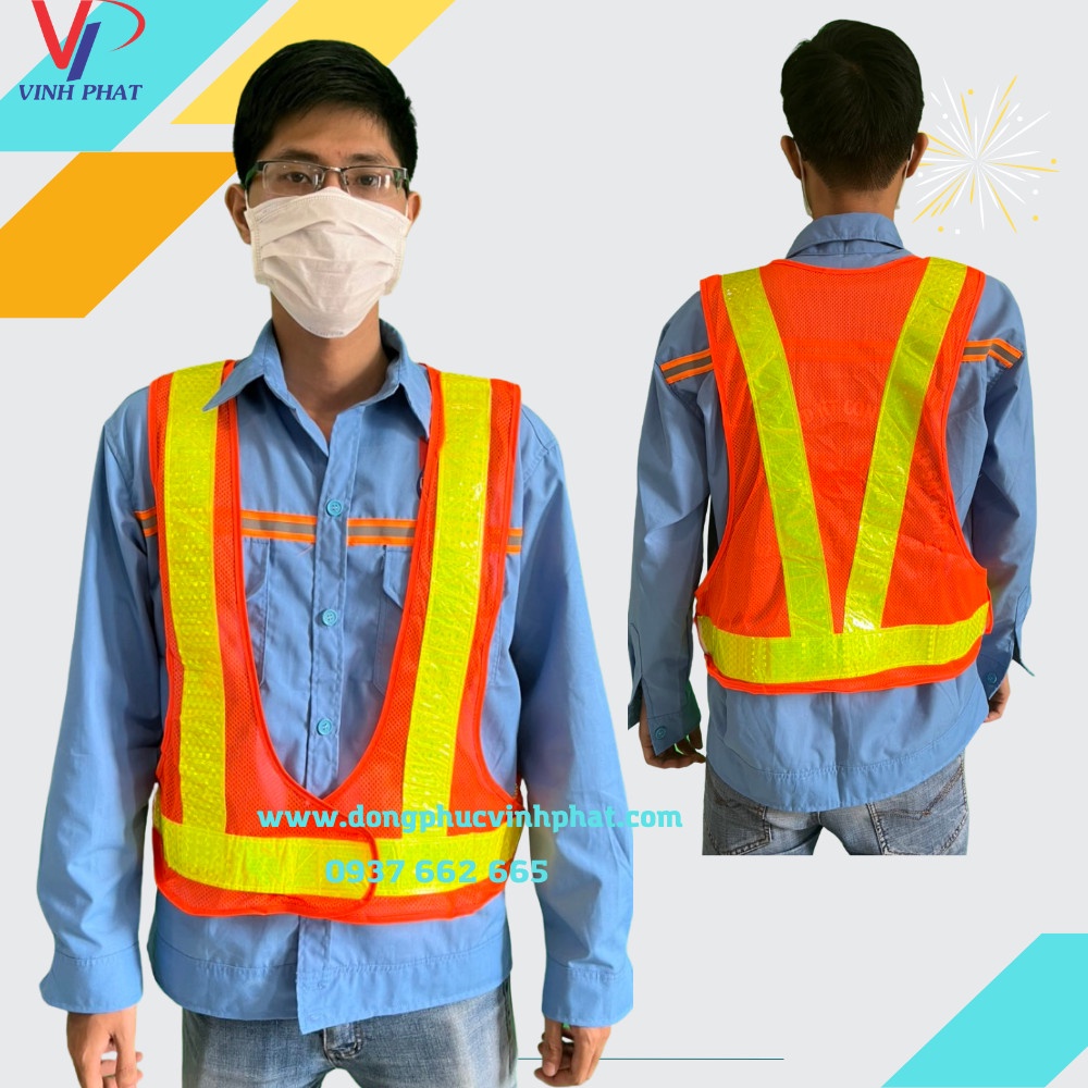 Áo Lưới Phản Quang Đi Phượt, Kỹ Sư Công Trình Giá Rẻ Kiểu Dáng Chân Vịt Mới Mẻ Có Khoá Dán Cao Cấp Tiện Lợi