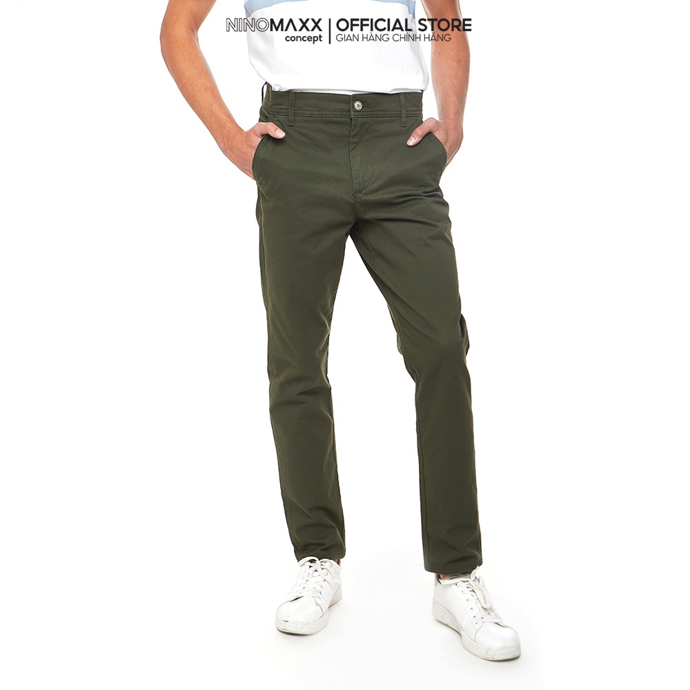 NINOMAXX Quần Khaki Nam dài dáng slim fit cotton 1905098