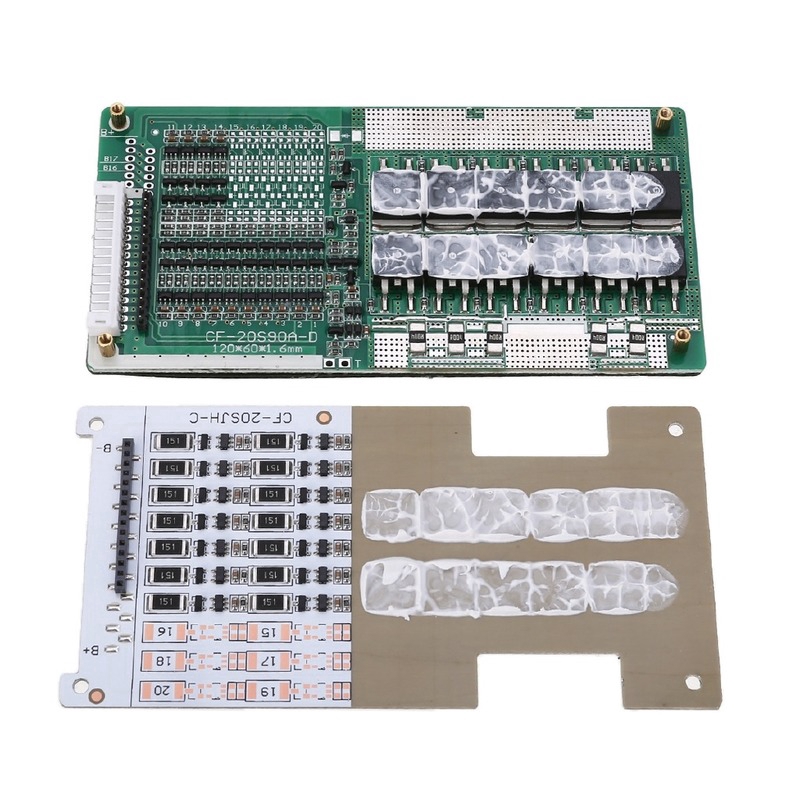Đối với gói pin lithium Ebike Escooter 48V 13S 14S 45A Pin Li-ion Lipolyme Pin bảo vệ năng lượng BMS PCB có cân bằng