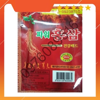 Cao dán hồng sâm túi đỏ- korea power ginseng