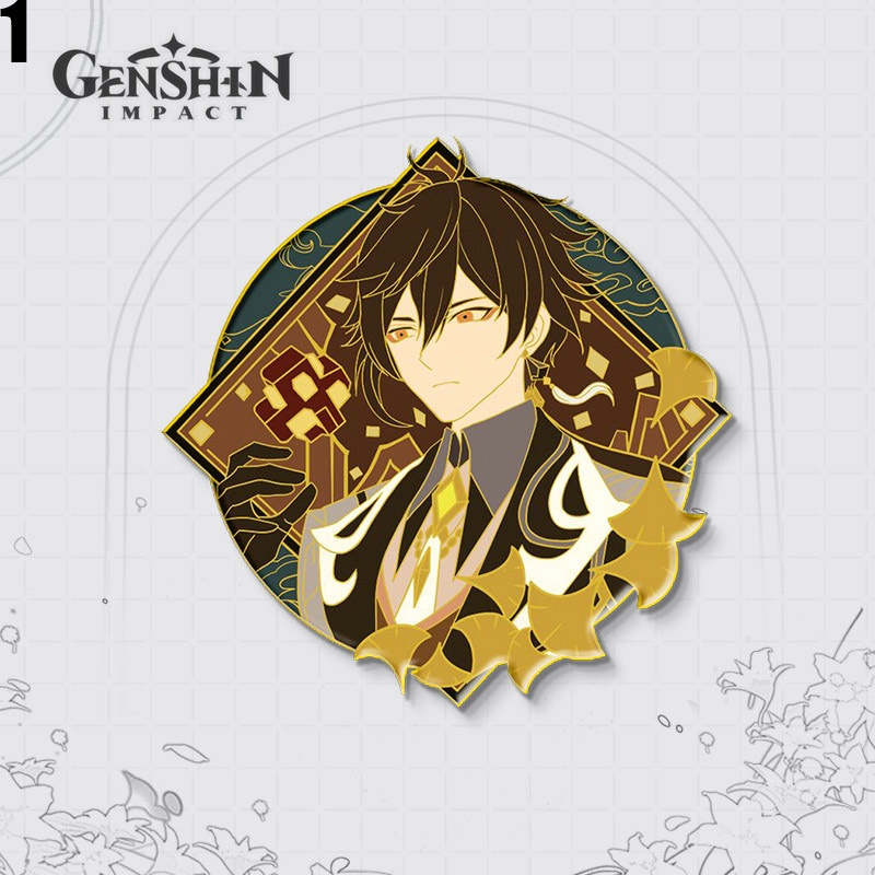 Ghim Cài Áo Kim Loại Hình Genshin Impact Dễ Thương