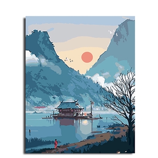 Bộ vẽ tranh sơn dầu thủ công trang trí cho gia đình  15.74x19.68 Inch Xz656Cs Wcl