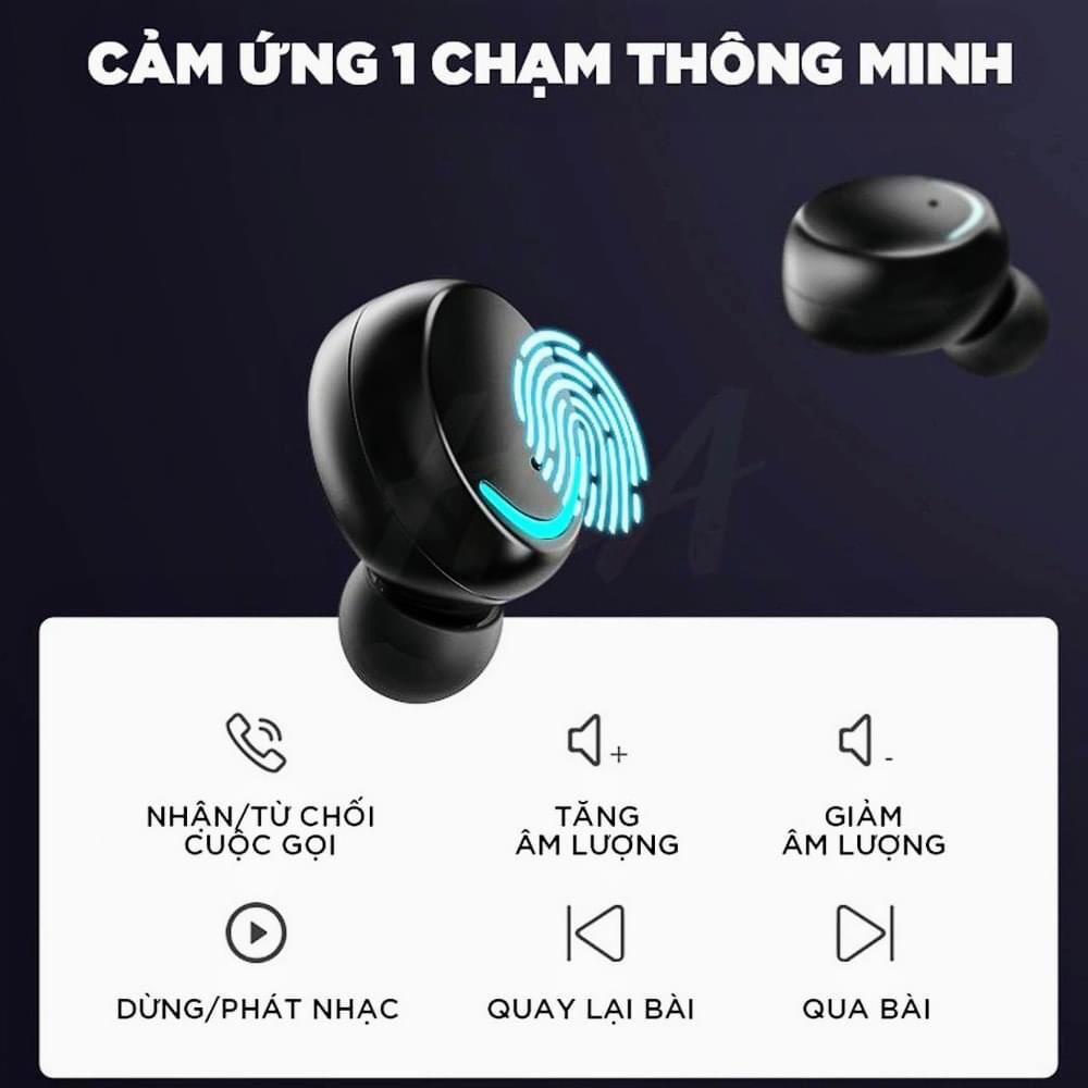 Tai Nghe Bluetooth AMOI F9 PRO bản quốc tế, Tai Nghe Kiêm Sạc Dự Phòng Cao Cấp