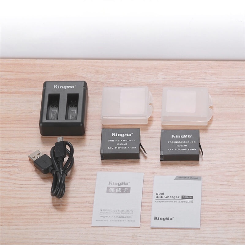 PIN VÀ DOCK SẠC INSTA360 ONE X KINGMA