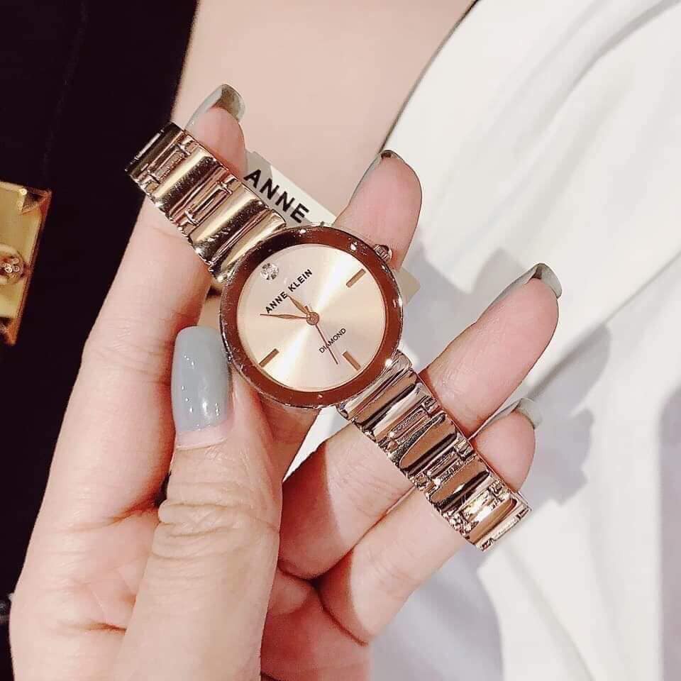 Đồng hồ nữ Anne Klein AK/2434RGRG màu vàng hồng