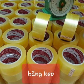 Băng keo dán thùng giá rẻ- băng keo trong- 6cuộn băng keo trong 1 kg, 1 cuộn 4.8cm