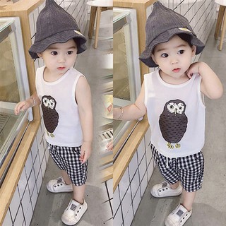 Bộ đồ trẻ em hình cú mèo BD01