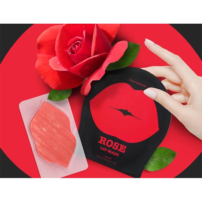 Mặt Nạ Môi Hàn Quốc Chiết Xuất Hoa Hồng Làm Mềm Môi KOCOSTAR ROSE LIP MASK