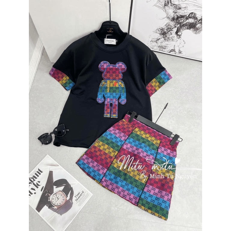 [ NEW COMBO ] (TOP&amp;SKIRT) SET ÁO TOP/ VÁY COTTON, KATE BỐ, ĐỦ CÁC SIZE, PHỐI MÀU TRẺ TRUNG/ NĂNG ĐỘNG/ HIỆN ĐẠI, MẶC CỰC