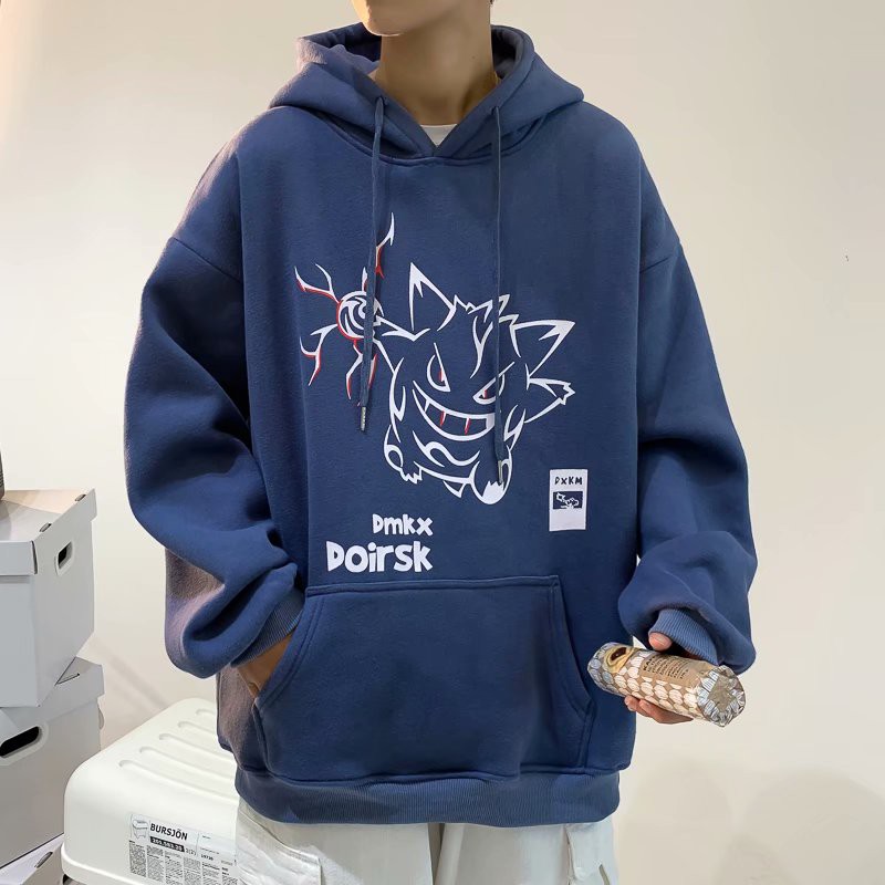 Áo hoodie in hình anime Pokemon Nhật Bản cá tính cho cặp đôi size M-3XL | BigBuy360 - bigbuy360.vn