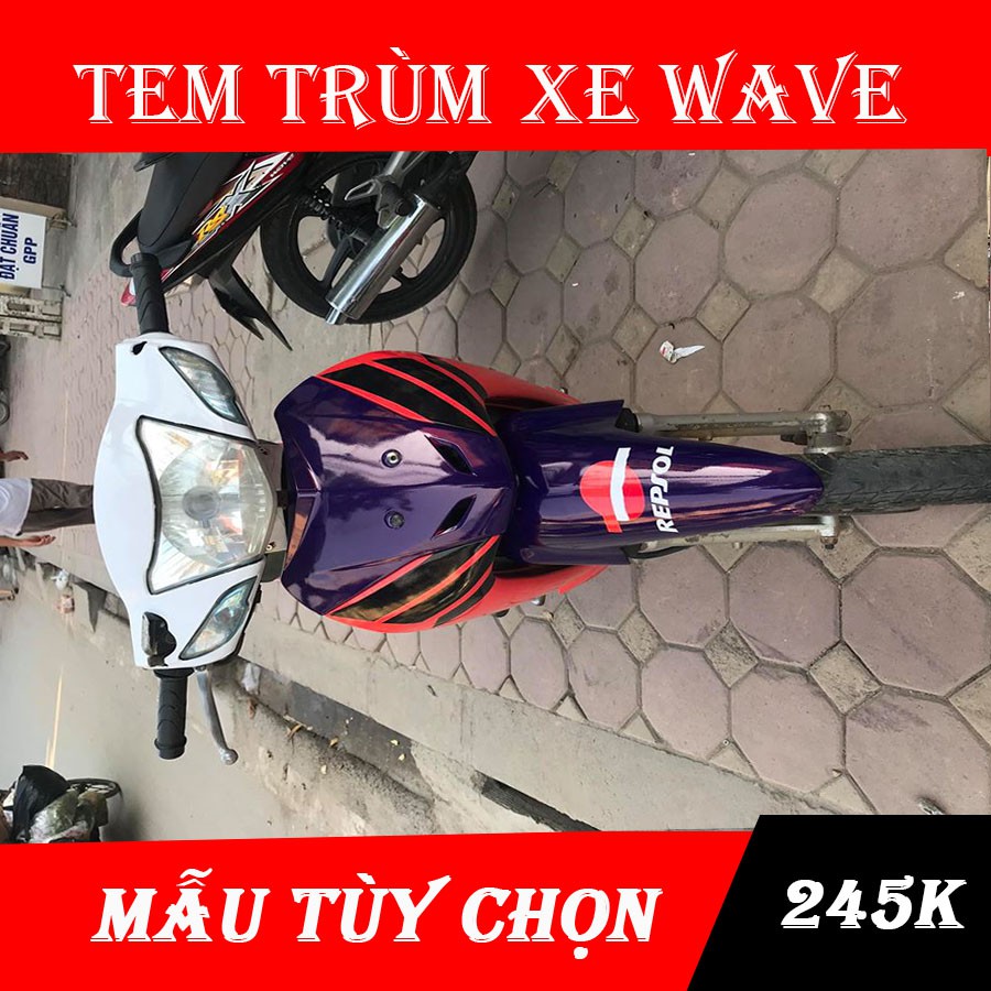 Tem trùm wave Repsol Tím Đỏ