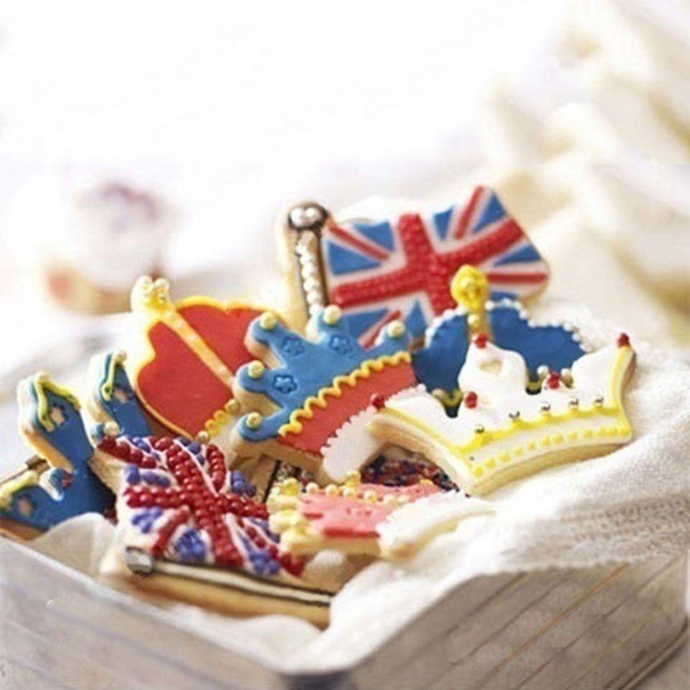 AUGUSTINA Khuôn Kim Loại Cắt Bánh Cookie Hình Vương Miện Hoàng Tử