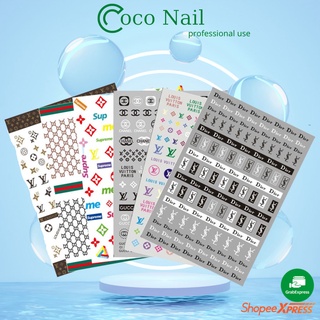 Sticker nail thương hiệu trang trí móng