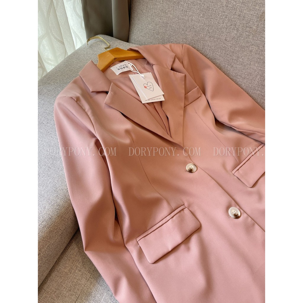 Áo Khoác Blazer Hồng Trơn Dory&Pony BASIC KOREAN STYLE - AK112 | BigBuy360 - bigbuy360.vn