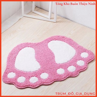 Thảm Lau Chân Hình Bàn Chân Siêu Thấm