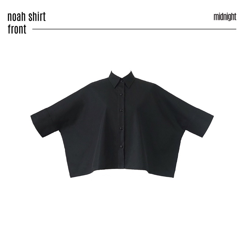 Áo sơmi croptop dáng rộng freesize - Noah shirt