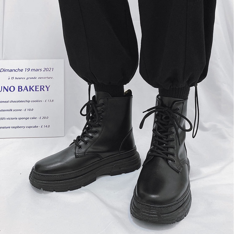 Martin boot nam (FREE SHIP) giày bốt nam tăng chiều cao 6 cm new 2022 A99