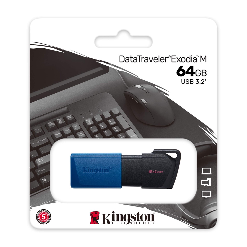 Thiết bị lưu trữ USB Kingston DataTraveler Exodia M 64GB (DTXM/64GB) USB 3.2 gen 1