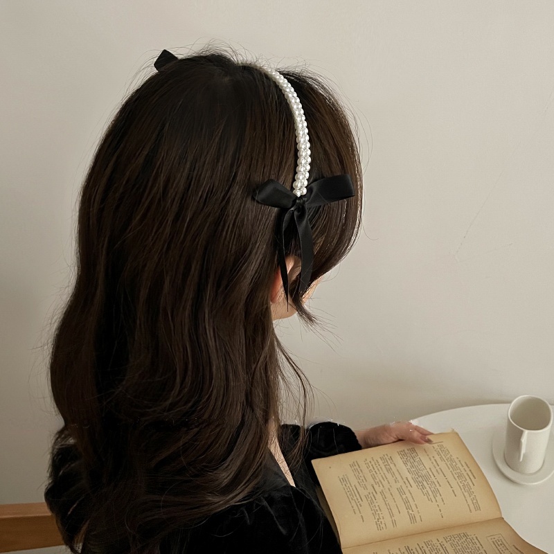 Băng Đô Cài Tóc Đính Ngọc Trai Giả Toàn Diện Chống Trượt Phong Cách Cổ Điển Thời Trang Tinh Tế Cho Nữ