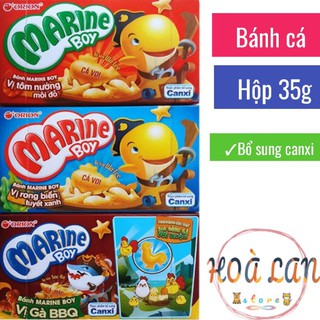 Bánh cá Marina Boy bổ sung CANXI hộp 35g đủ vị