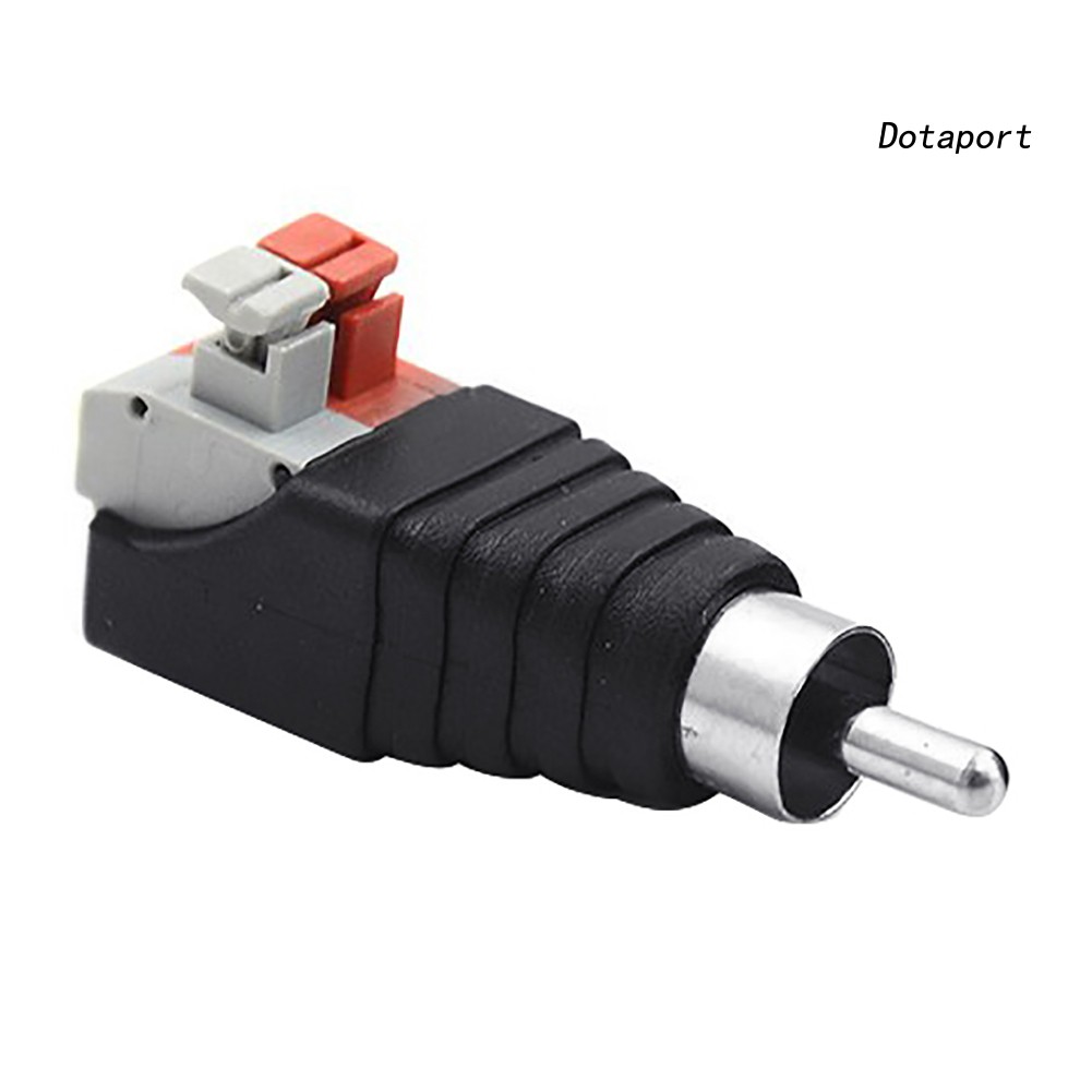 1 Cặp Đầu Nối Dây Cáp Âm Thanh Rca