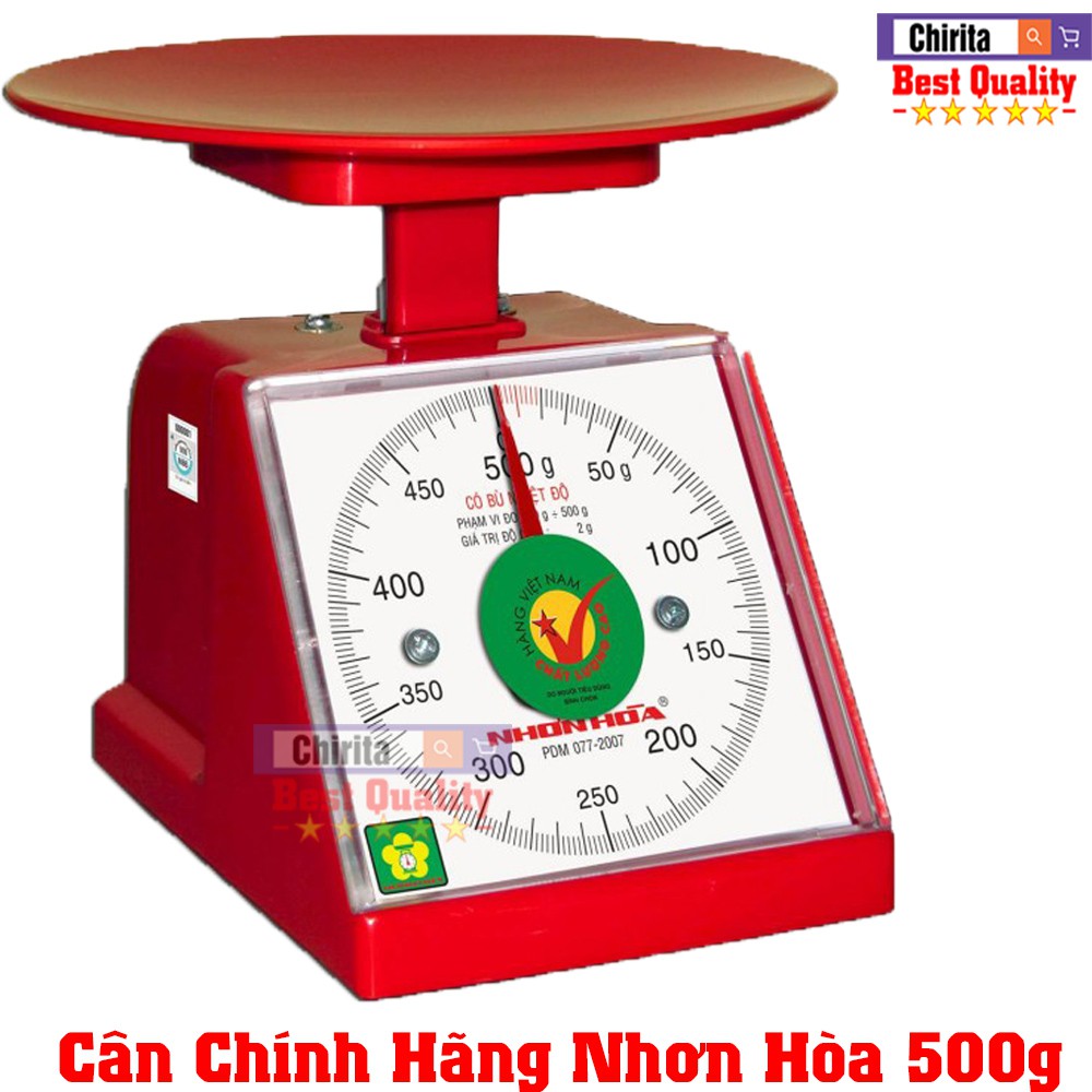Cân Đồng Hồ Nhơn Hòa Nhựa 500G - Chirita CDHN05 ( GIAO MÀU NGẪU NHIÊN )