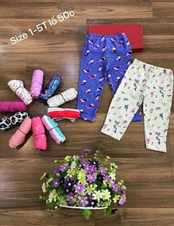 Quần legging bé gái xuất dư