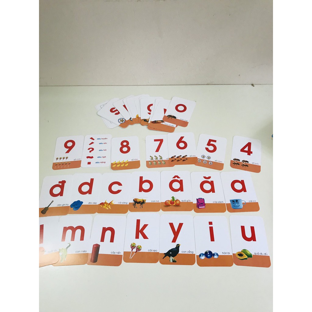 Bộ Thẻ Thông Minh 16 chủ đề có song ngữ anh viêt cho bé kích thích trí tuệ bé - Shop mẹ Mốc ,16CD
