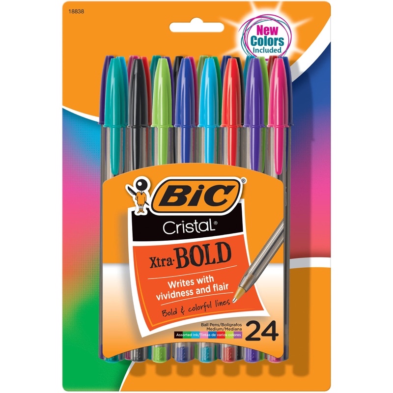 SET 24 CÂY BÚT BI BIC CỦA MỸ