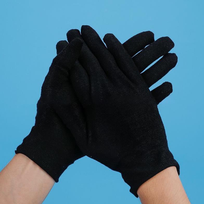 Găng tay cotton trắng/đen 10 đôi đến 50 đôi
