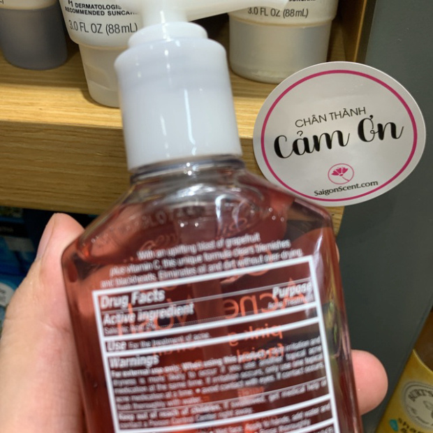 CHI ÂN HÈ Sữa rửa mặt giảm mụn Neutrogena Pink Grapefruit Acne Face Wash ( 177mL ) CHI ÂN HÈ