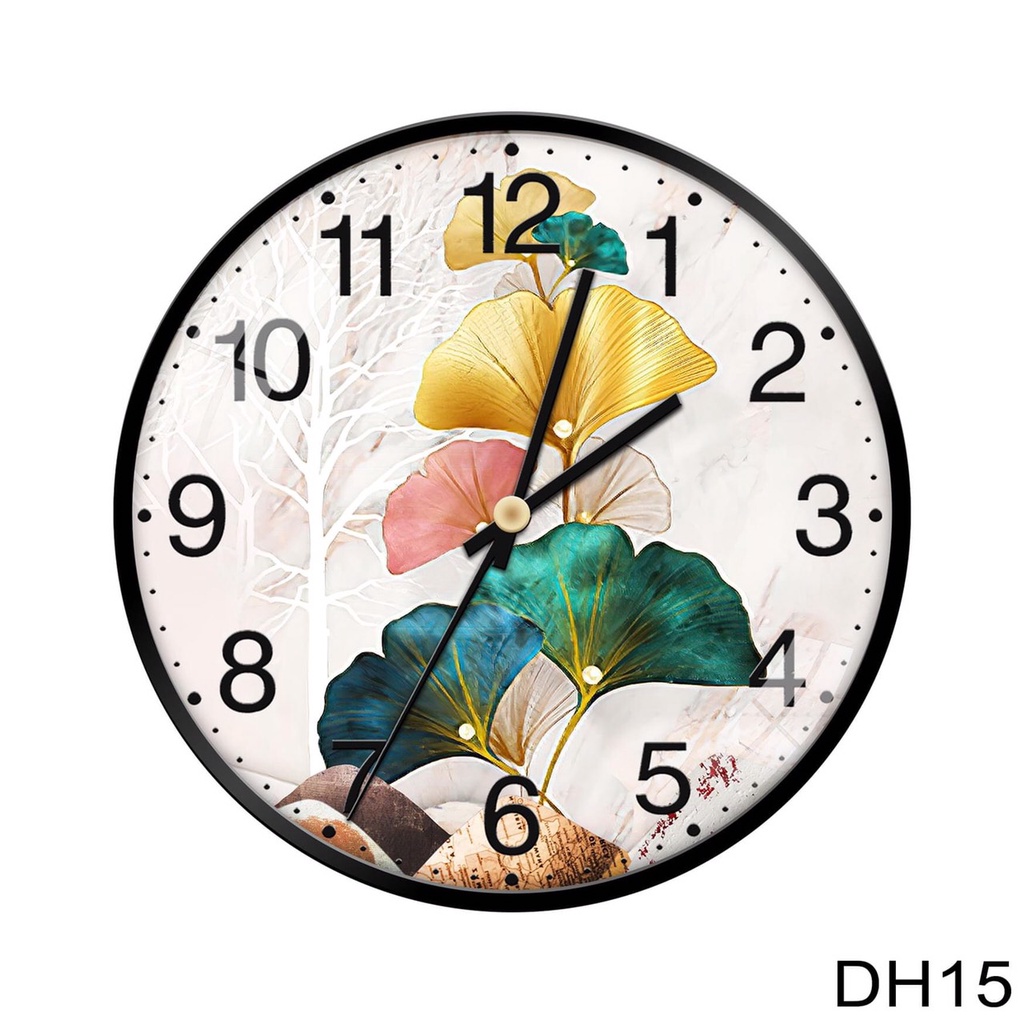 ĐỒNG HỒ TRÁNG GƯƠNG PHA LÊ CÔNG NGỆ 5D NHẬT BẢN { TẶNG PIN VÀ ĐINH TREO KO CẦN KHOAN TƯỜNG}