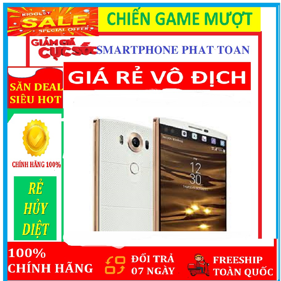 Điện thoại siêu rẻ LG V10 ( bản 2 sim ) 64G/ram4G Fullbox, Chơi LIÊN QUÂN-FREE FIRE mượt