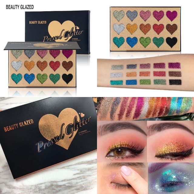 Bảng kim tuyến Beauty Glazed pressed Glitter Heart B28