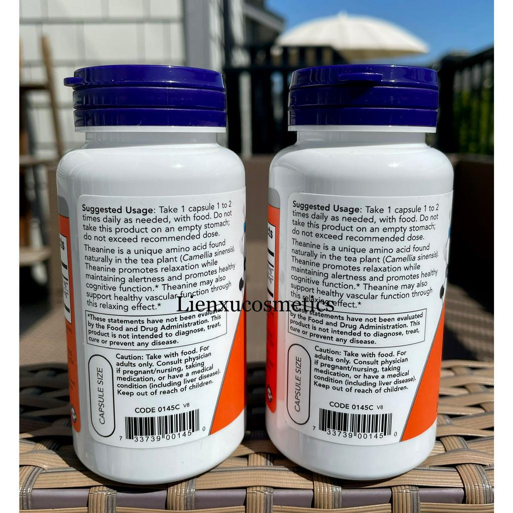 Viên uống Now L-theanine 100mg 90 viên