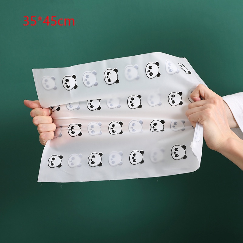 1 Túi Khóa Kéo Bằng Nhựa pe Mặt Nhám Chống Nước Chống Ẩm In Hình Gấu Trúc Hoạt Hình