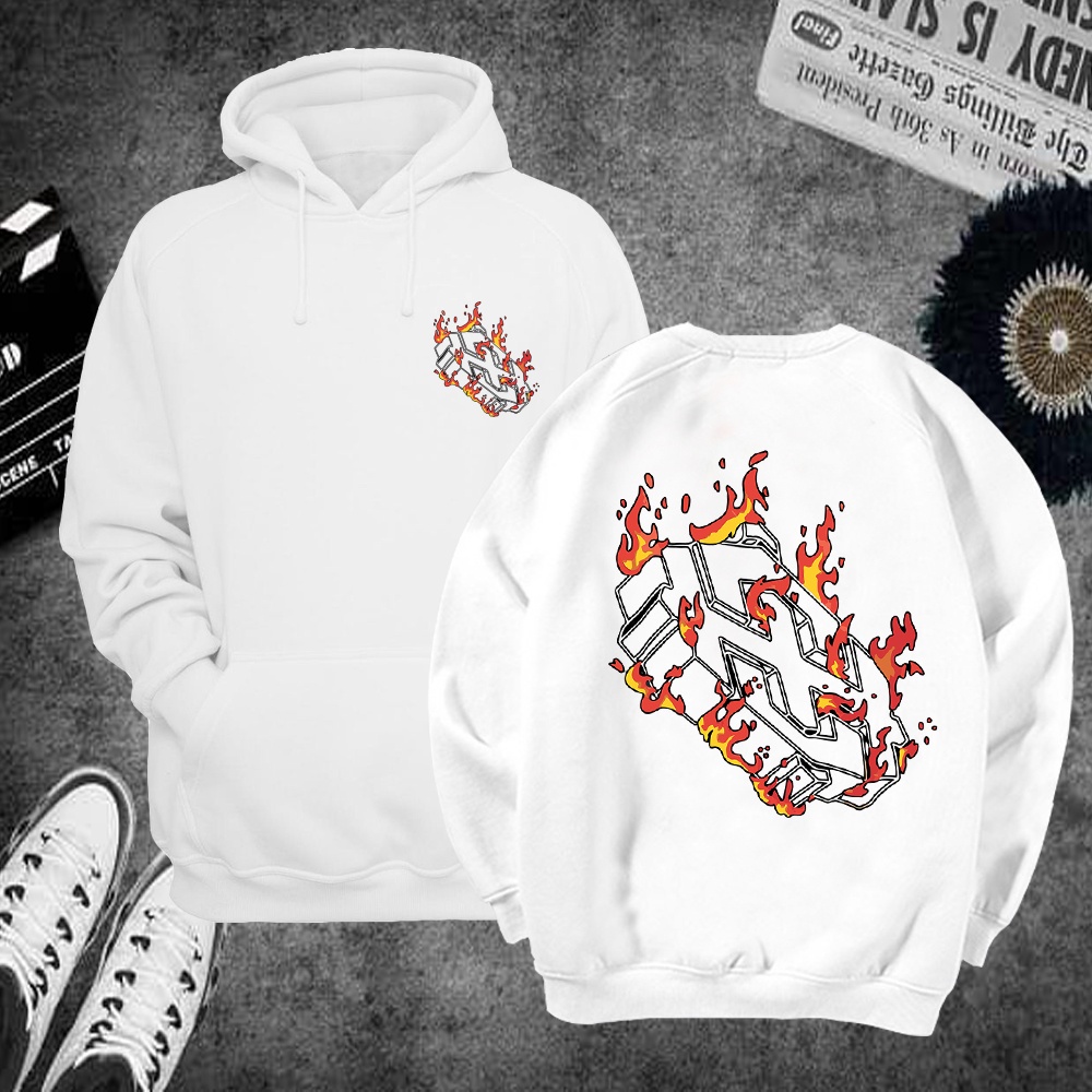 Áo hoodie sweater nỉ unisex form rộng highclub lửa freeship toàn quốc M122 | BigBuy360 - bigbuy360.vn