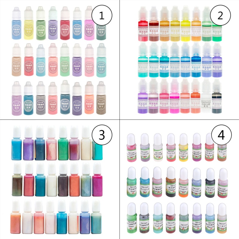 Màu Sắc Dung Dịch Làm Móng Nghệ Thuật Không Độc Hại 10ml 0 35oz 24 Màu Sắc