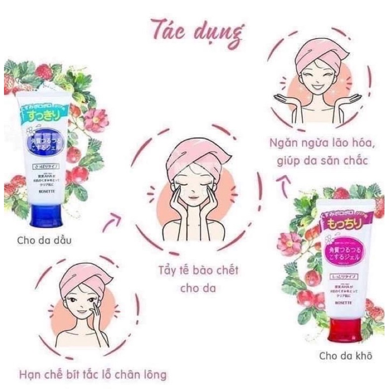 Hot Sale Gel tẩy tế bào chết Rosette peeling gel 120g