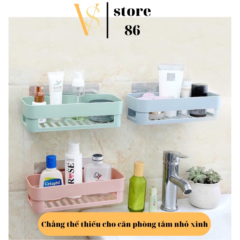 Kệ Đựng Đồ Phòng Tắm, Nhà Bếp Đa Năng Chất Liệu Nhựa Dẻo Cực Hot