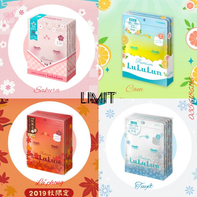 Mặt nạ Lululun Premium Nhật Bản túi 7 miếng | Thế Giới Skin Care