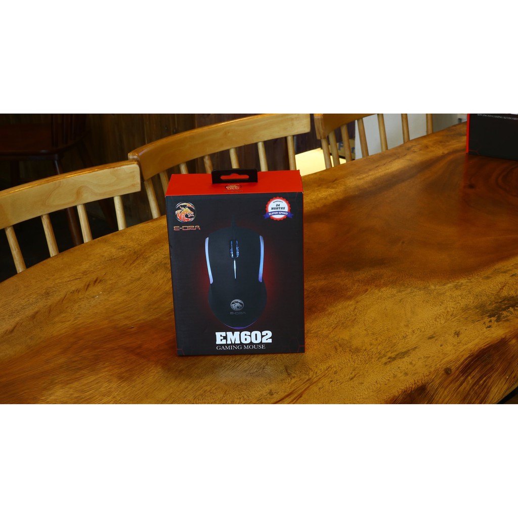 Chuột GAMING RGB E-Dra EM602 1600DPI | BH 2 NĂM | 10 triệu lần bấm | BigBuy360 - bigbuy360.vn