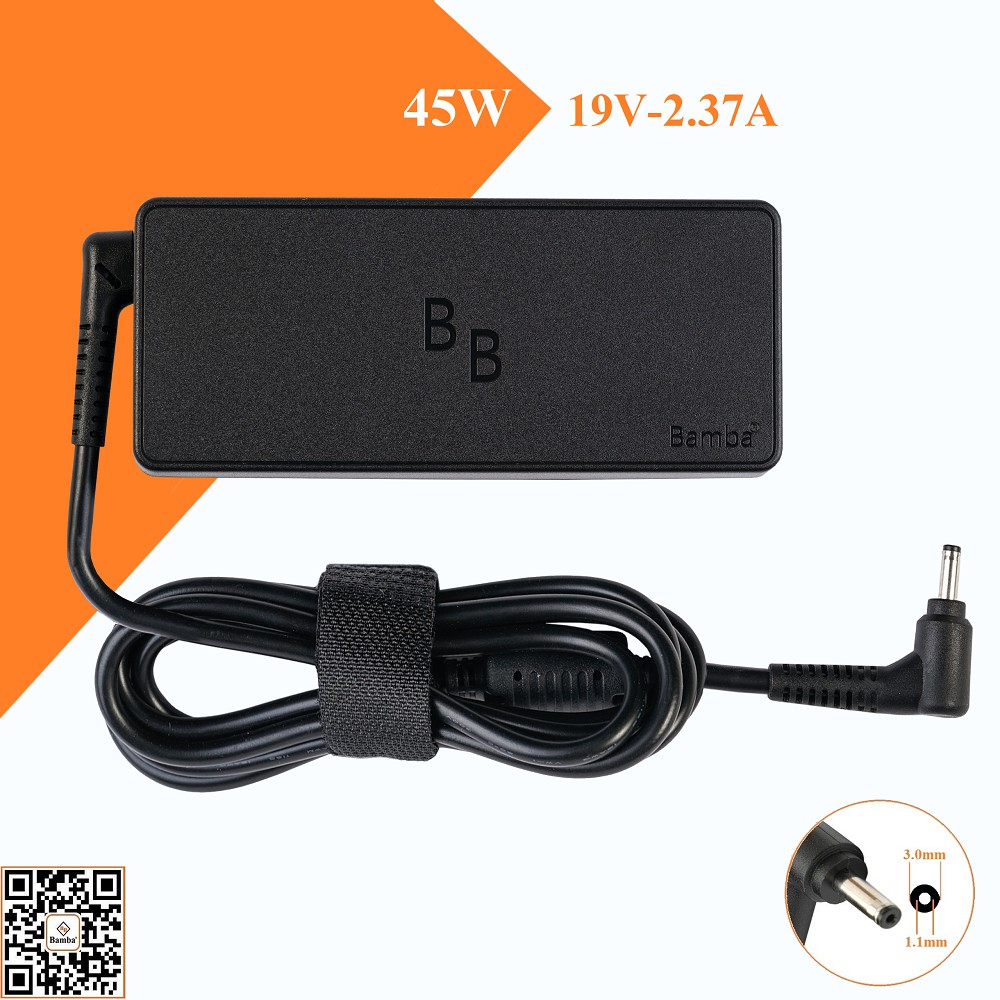 ADAPTER DÙNG CHO LAPTOP ASUS 19V - 2.37A - 1.75A - Hiệu Bamba