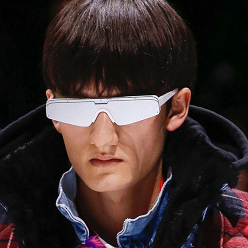 Kính mát gọng nhỏ hình chữ nhật tròng chống tia UV400 bảo vệ mắt cho nam/nữ