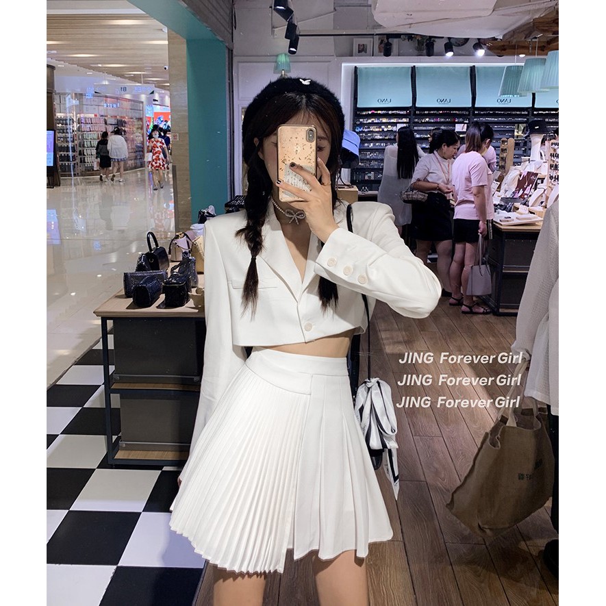 Set bộ vest sơ mi nữ tay dài Emilyshop