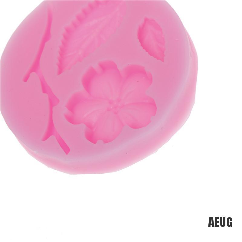 Khuôn silicone tạo hình hoa đào làm bánh kẹo đáng yêu